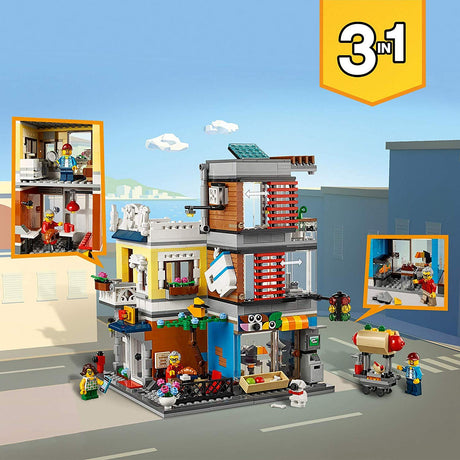 LEGO Creator 31097 Casa da Cidade com Loja de Animais e Café