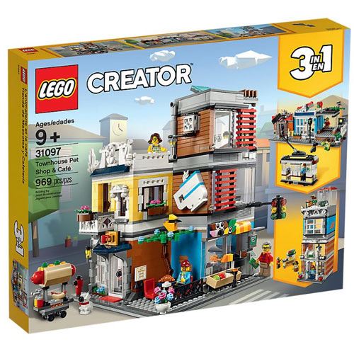 LEGO Creator 31097 Casa da Cidade com Loja de Animais e Café