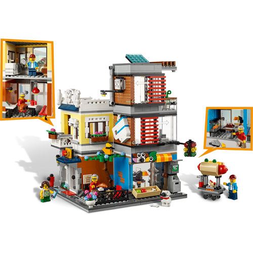 LEGO Creator 31097 Casa da Cidade com Loja de Animais e Café