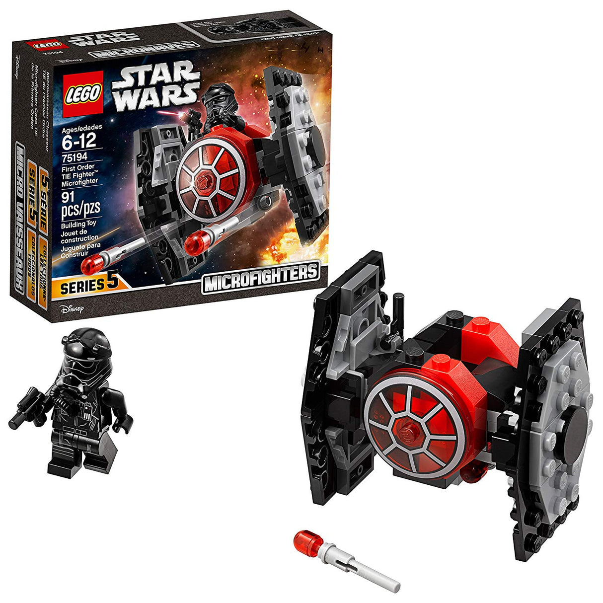 LEGO Star Wars 75194 Microfighter TIE Fighter da Primeira Ordem