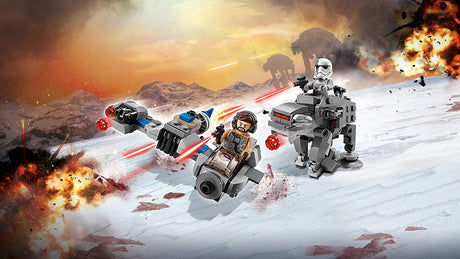 LEGO Star Wars 75195 Microfighters Ski Speeder contra Walker da Primeira Ordem
