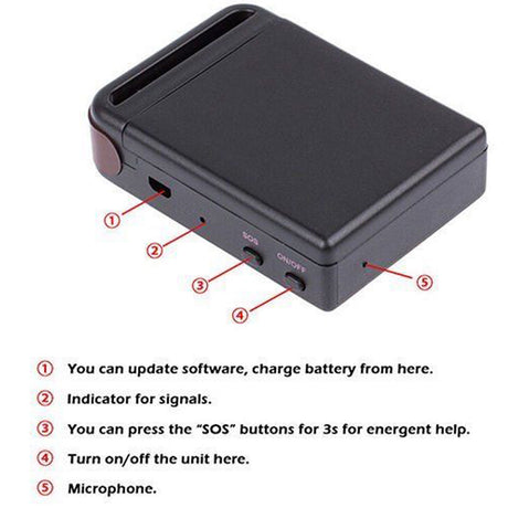 Localizador GPS TK102B Tracker Posicionamento Remoto GSM / GPRS / GPS - Multi4you®