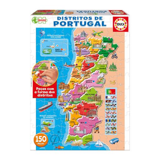 Mapa de Portugal Puzzle 150 Peças - Educa
