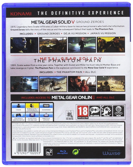 Metal Gear Solid V: The Definitive Experience PS4