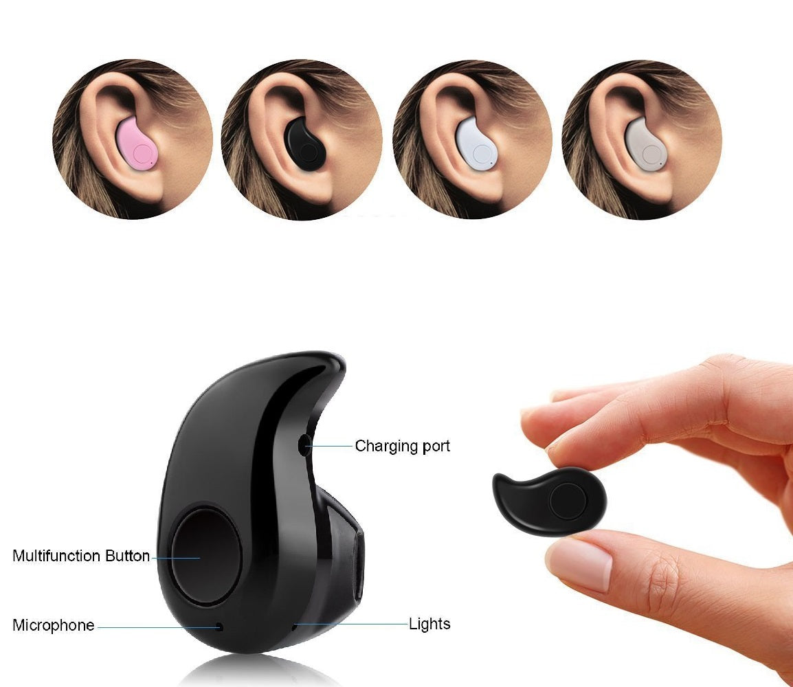 Auricular Bluetooth Mini S530 para Smartphone / Tablet PRETO - Multi4you®