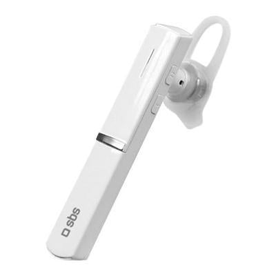 Auricular Bluetooth Sbs Bt210W com Função Multipunto e Botão Integrado Branco