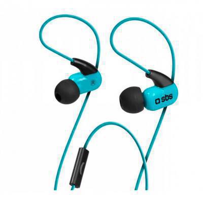 Auricular In-Ear Estéreo Sbs Runway Ghost Jack 35Mm com Microfone e Tecla de Resposta Azul