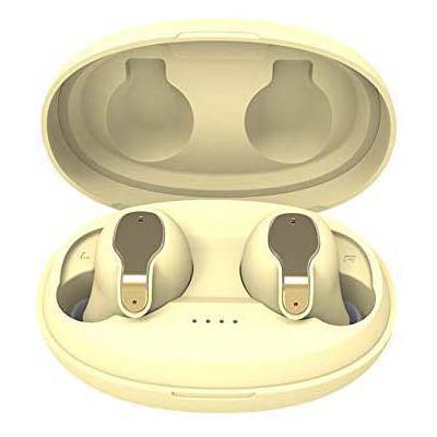 Auriculares Intrauditivos Xy-5 Bluetooth 5.0 Estéreo com Estojo de Carga Mini Amarelo