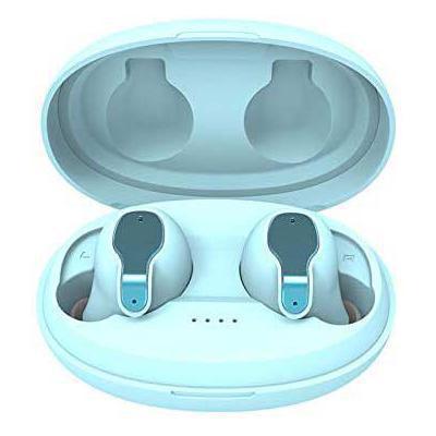 Auriculares Intrauditivos Xy-5 Bluetooth 5.0 Estéreo com Estojo de Carga Mini Azul