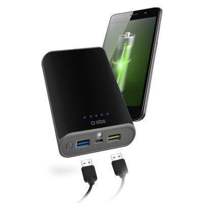 Bateria Externa Universal Sbs 10.400Mah com Função Lanterna
