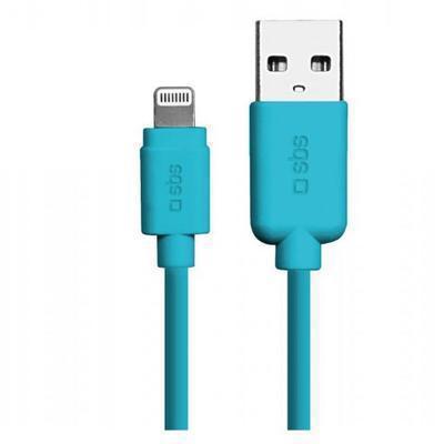 Cabo de Dados Sbs 1 Metro Lightning Apple Mfi para iPhone 5/6/7/8 Ipad Azul