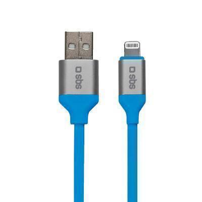 Cabo de Dados Sbs 15 Metros Lightning Apple Mfi para iPhone 5/6/7/8 Ipad Azul