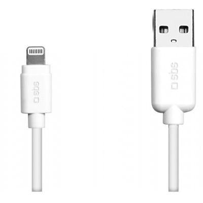 Cabo de Dados Sbs 3 Metros Lightning Apple Mfi para iPhone 5/6/7/8 Ipad Branco