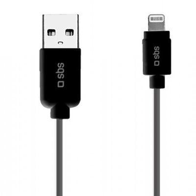 Cabo de Dados Sbs Lightning Apple Mfi para iPhone 5/6/7/8/X Ipad Preto