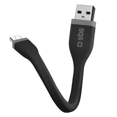 Cabo de Dados Sbs Mini 12Cm Micro USB Preto
