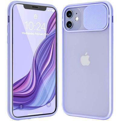 Capa iPhone 11 Híbrida com Protetor de Câmara Deslizante Roxo