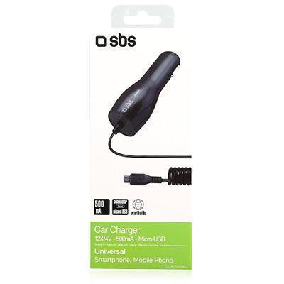 Carregador de Carro Universal Micro USB 500Mah SBS