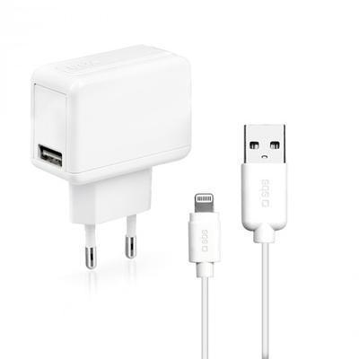 Carregador de Parede Sbs com Cabo Lightning Mfi Branco