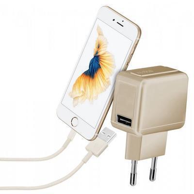 Carregador de Parede Sbs Gold Collection USB 1000Mah Dourado