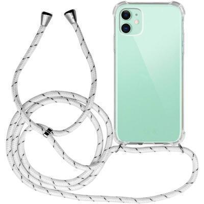 Capa com Cordão para Samsung Galaxy A10 Branco e Cinzento