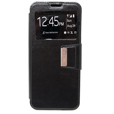 Capa de Pele Alcatel 3X (5058Y) Livro com Janela S-View Preto