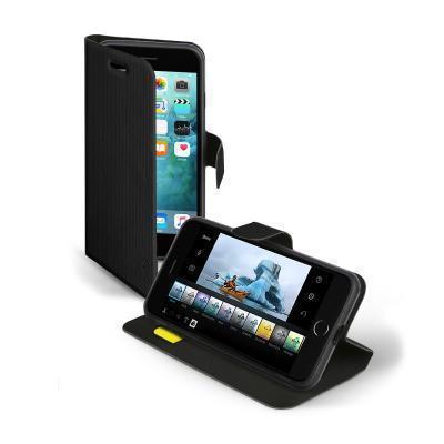 Capa de Pele iPhone 8 Plus / 7 Plus Sbs Livro com Apoio Preto