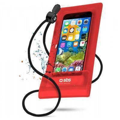Capa Impermeável Universal para Smartphones Até 5.5" Vermelho