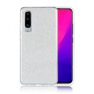 Capa Silicone Gel Huawei P30 Brilho Prata