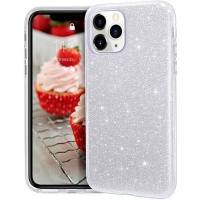 Capa Silicone Gel iPhone 11 Pro Max Brilho Prata