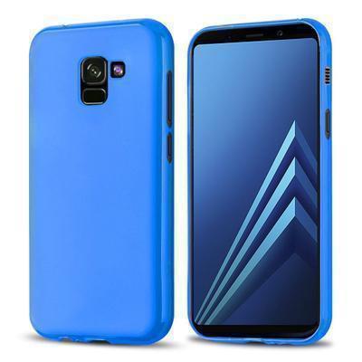 Capa Silicone Gel Samsung Galaxy A8 Azul