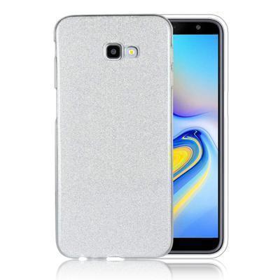 Capa Silicone Gel Samsung Galaxy J4+ Brilho Prata