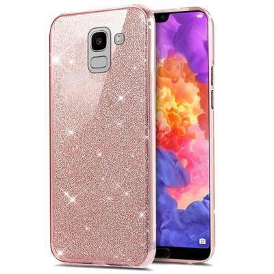 Capa Silicone Gel Samsung Galaxy J6 (2018) Brilho Rosa