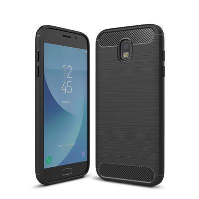 Capa Silicone Samsung Galaxy J5 (2017) Fibra de Carbono Preto