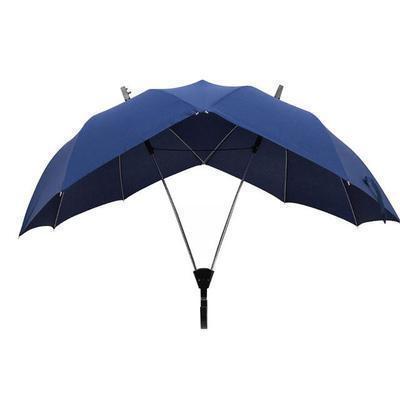 Guarda-Chuva Duplo Dualbrella para Duas Pessoas Cor Azul