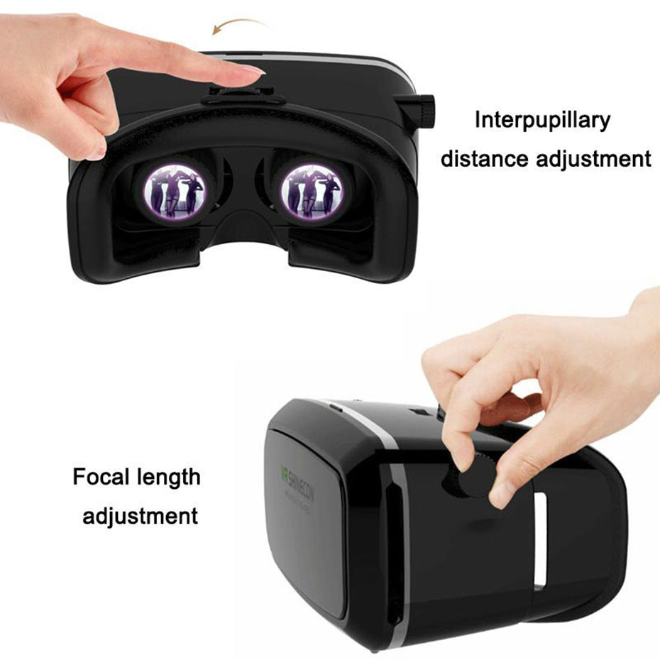Óculos de Realidade Virtual VR 3D + Comando (Preto) - Multi4you®