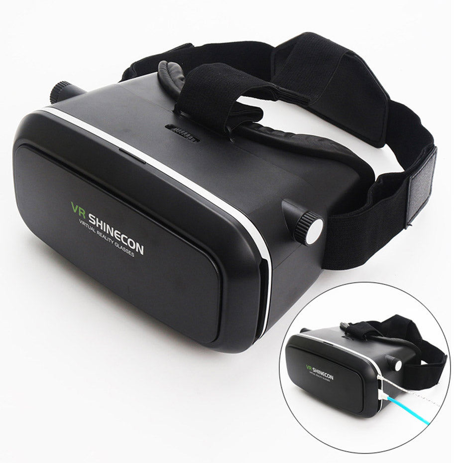 Óculos de Realidade Virtual VR 3D (Preto) - Multi4you®