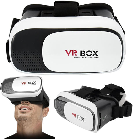 Óculos de Realidade Virtual VR 3D (Branco) - Multi4you®