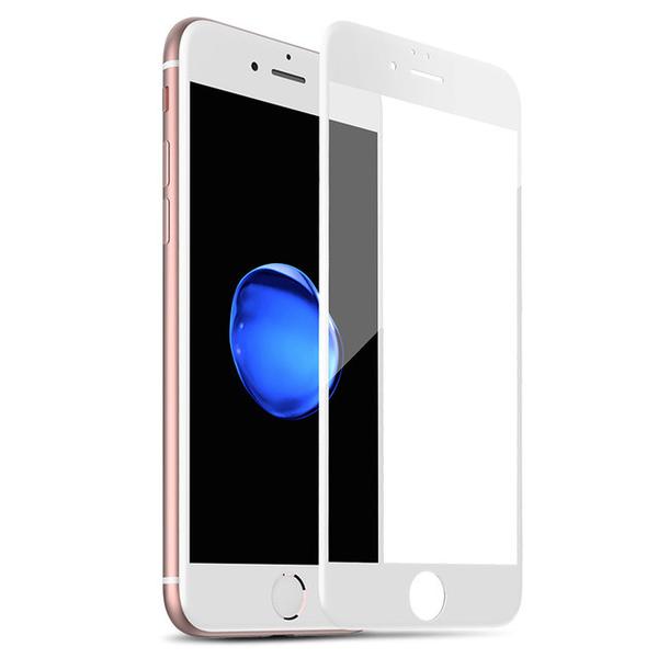 Pelicula Vidro Temperado Full Cover 3D Branco para Apple iPhone 8 - Multi4you®
