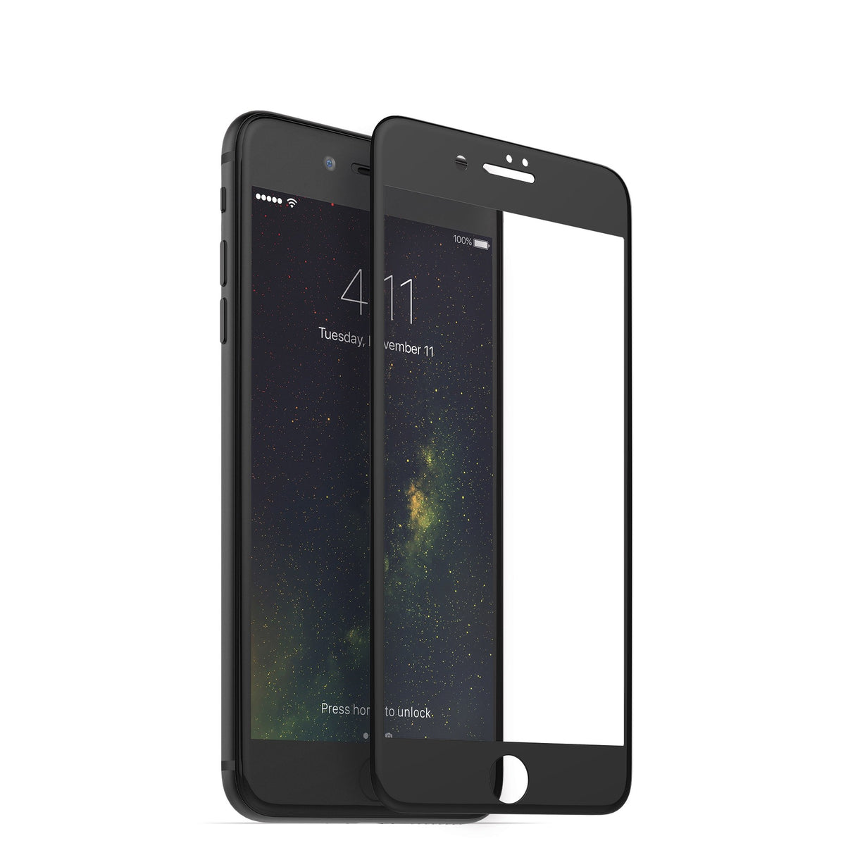 Pelicula Vidro Temperado Full Cover 3D Preto para Apple iPhone 7 Plus - Multi4you®