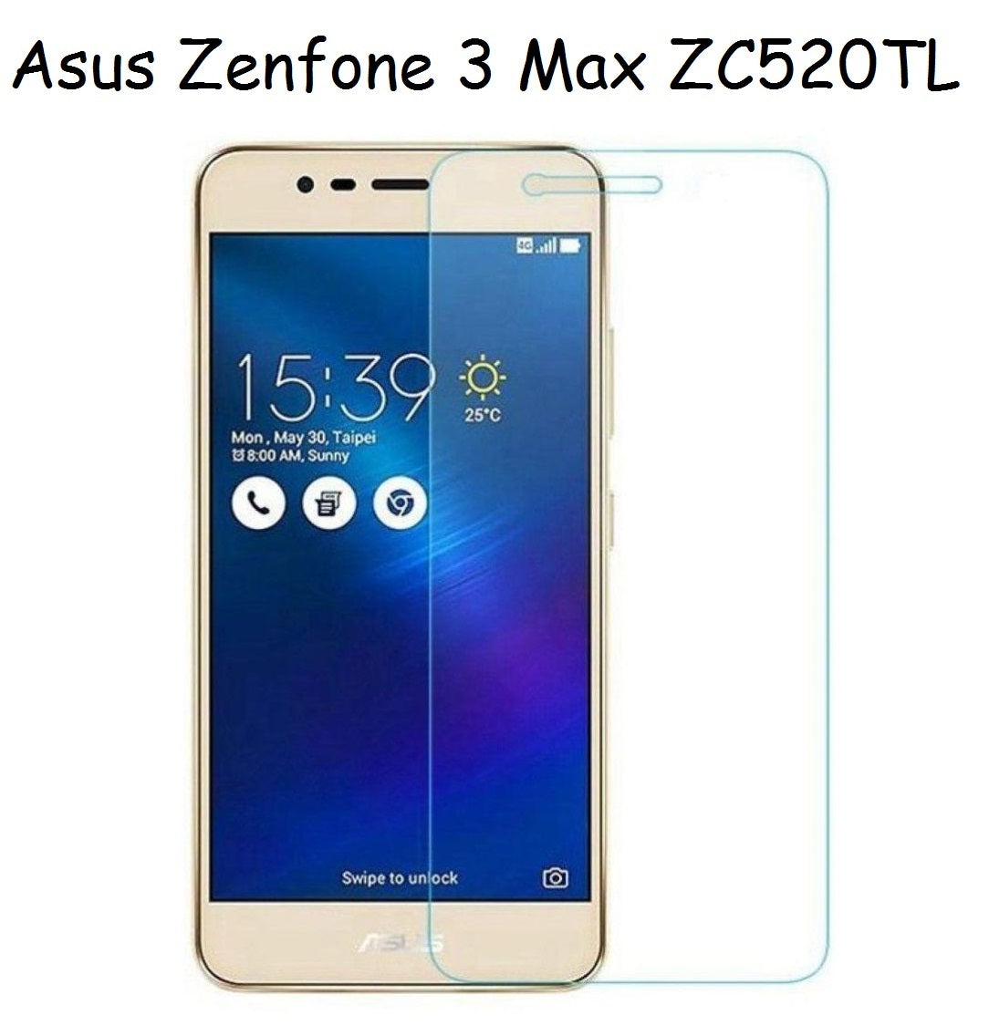 Pelicula Vidro Temperado para Asus Zenfone 3 Max ZC520TL - Multi4you®