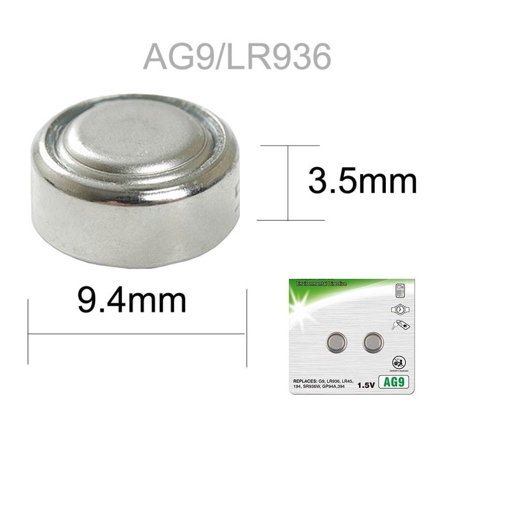 Pilha / Bateria Alcalina AG9 LR936W CX194 394A (1.55V)