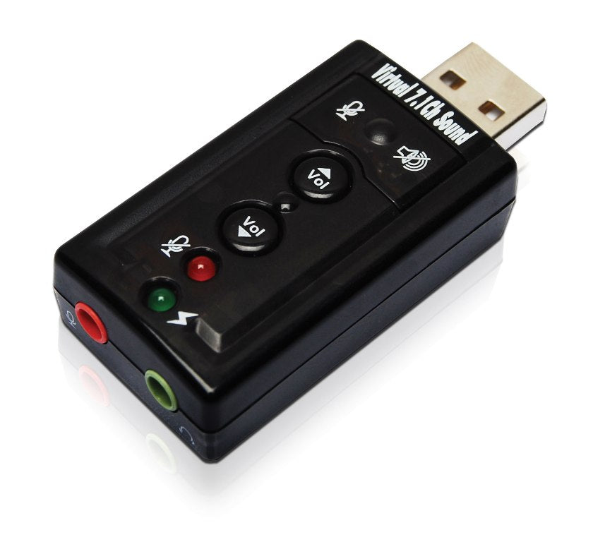 Placa de Som Externa USB 7.1 - Adaptador de Som Virtual - Multi4you®