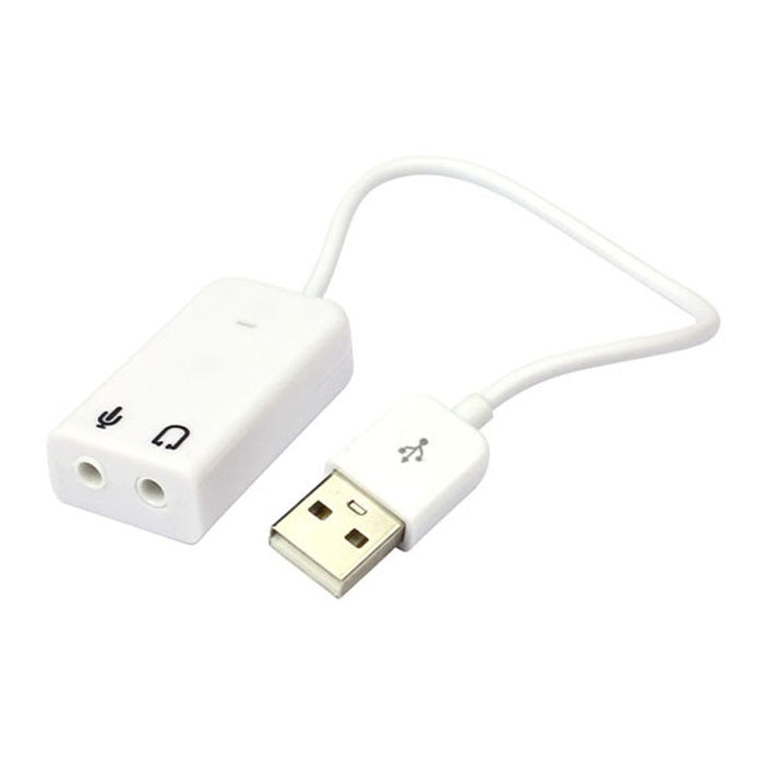 Placa de Som Externa USB 7.1 Com Cabo Flexível - Adaptador de Som virtual - Multi4you®