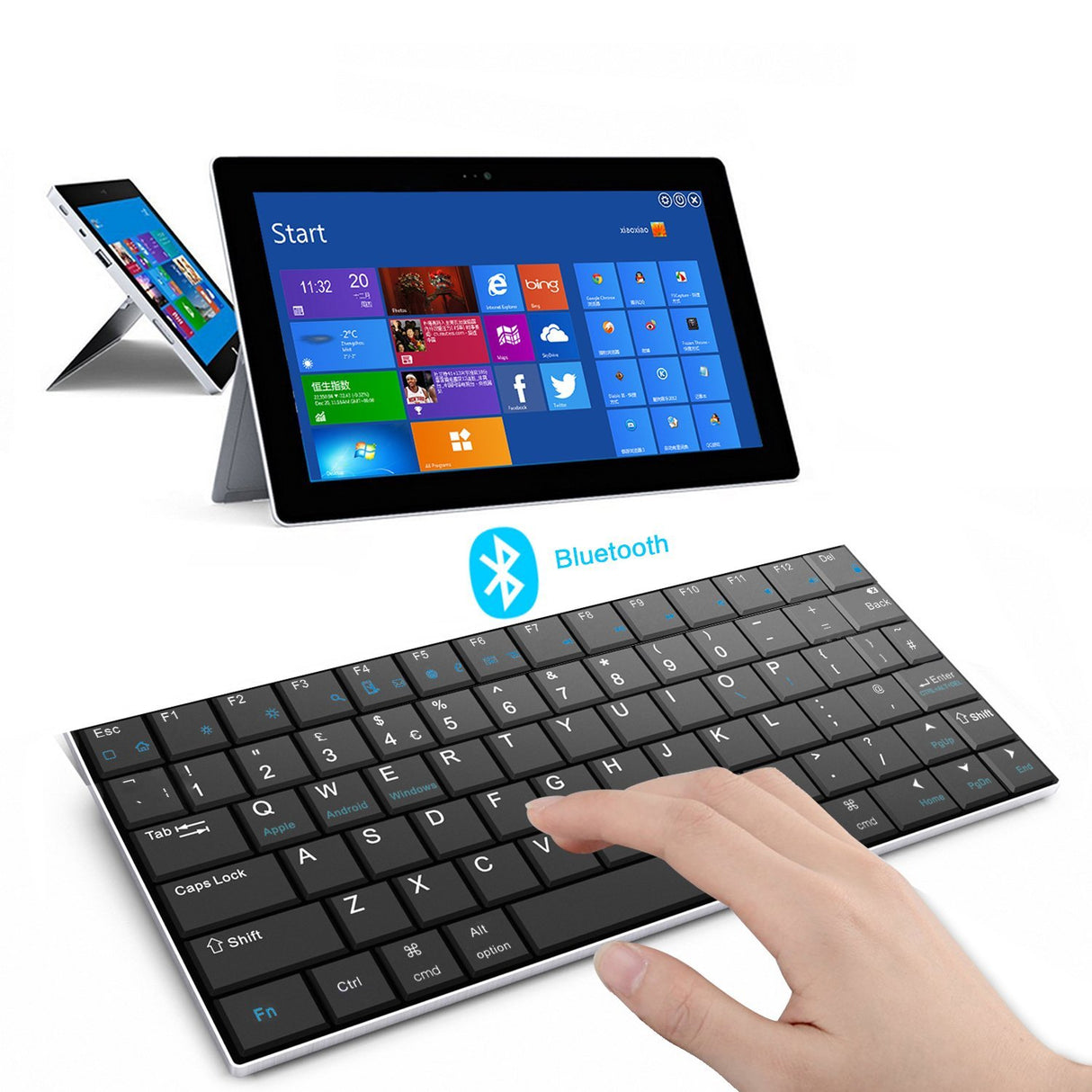 Rii Teclado Bluetooth 3.0 - / Android / iOS / Windows - Mini i9 Keyboard