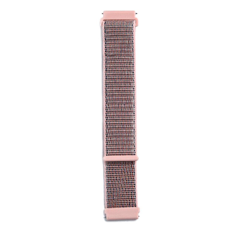 Pulseira de Substituição 20mm Xiaomi Amazfit GTS / Bip / Bip Lite / Bip S / GTR 42mm / Ticwatch / Huawei / Samsung Nylon (Rosa)