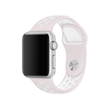 Pulseira Bracelete Desportiva Silicone para Apple Watch 42mm ROSA/BRANCO - Multi4you®