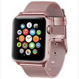 Pulseira Bracelete Milanesa para Apple Watch 42mm - Aço ROSE GOLD - Multi4you®