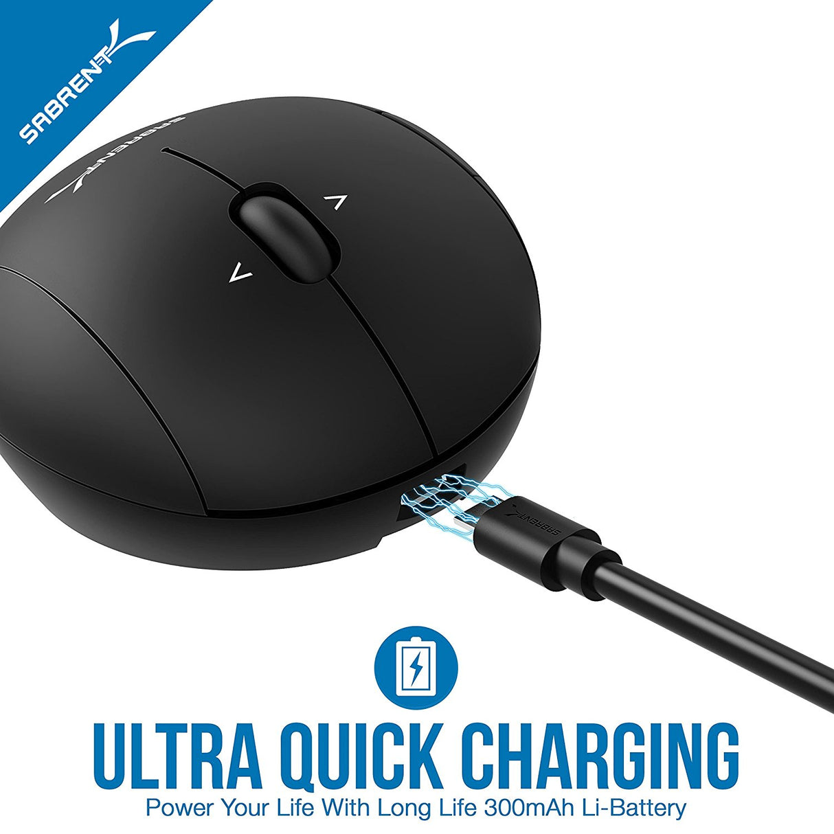 Rato Óptico Ergonômico Wireless 2,4GHz 1600 Dpi MS-WRCH
