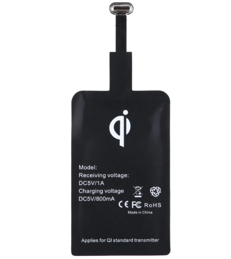 Receptor Wireless Charging Receiver Qi para Carregador sem Fios – USB-C