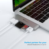SAVFY 6 em 1 USB-C Hub Thunderbolt 3 USB 3.1 para MacBook